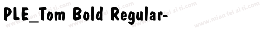 PLE_Tom Bold Regular字体转换